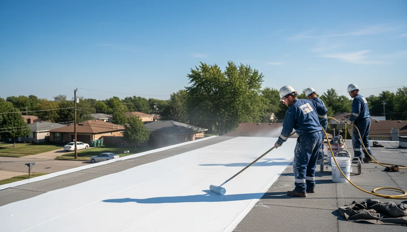 Commercial roof coating in Keene, CA near me